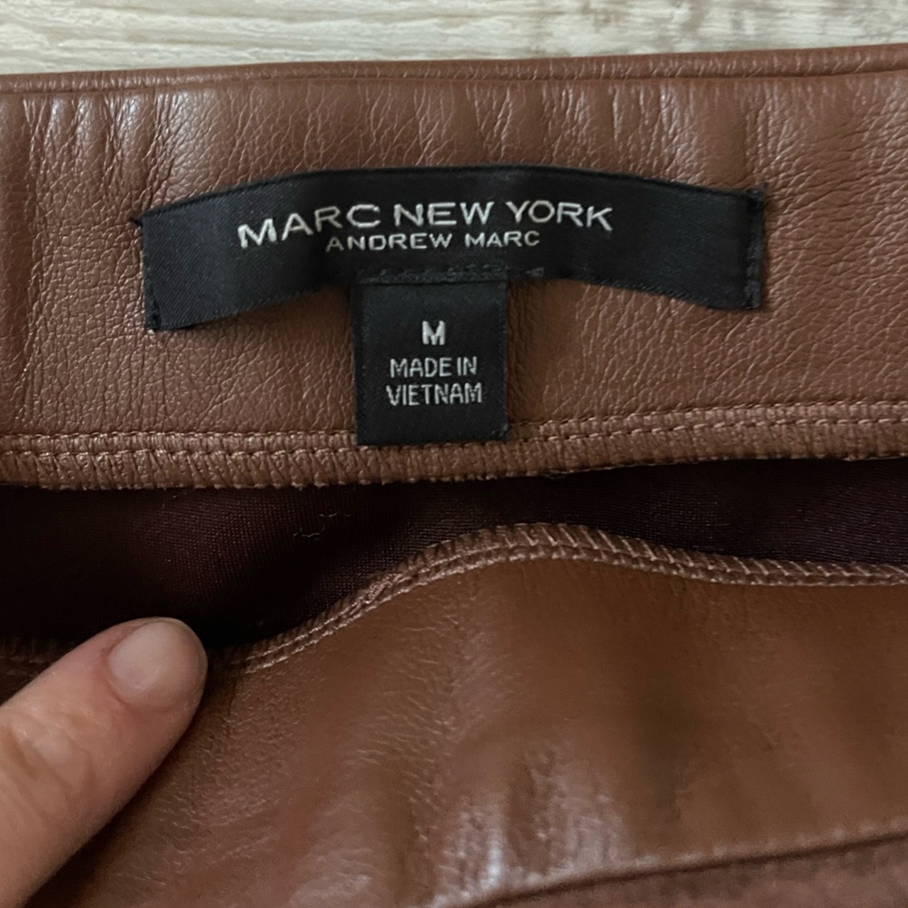 Brown Leather Skirt - Never Warn - Picture 4 of 6
